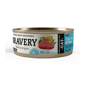 Bravery Lata Tuna Loin and Peas Adult Cat 70gr