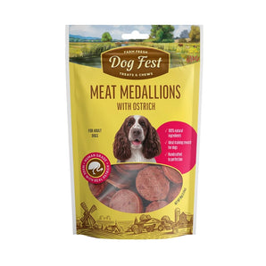 Dog Fest Snack medallones de avestruz 90 grs