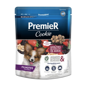 Premier Cookie Cachorros Frutos Rojos Y Avena 250 gramos