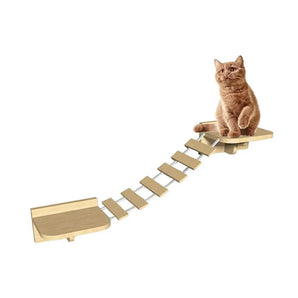 Puente de madera para gatos