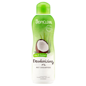 Shampoo Desodorizante de Aloe y Coco TropiClean® para Mascotas 592ml