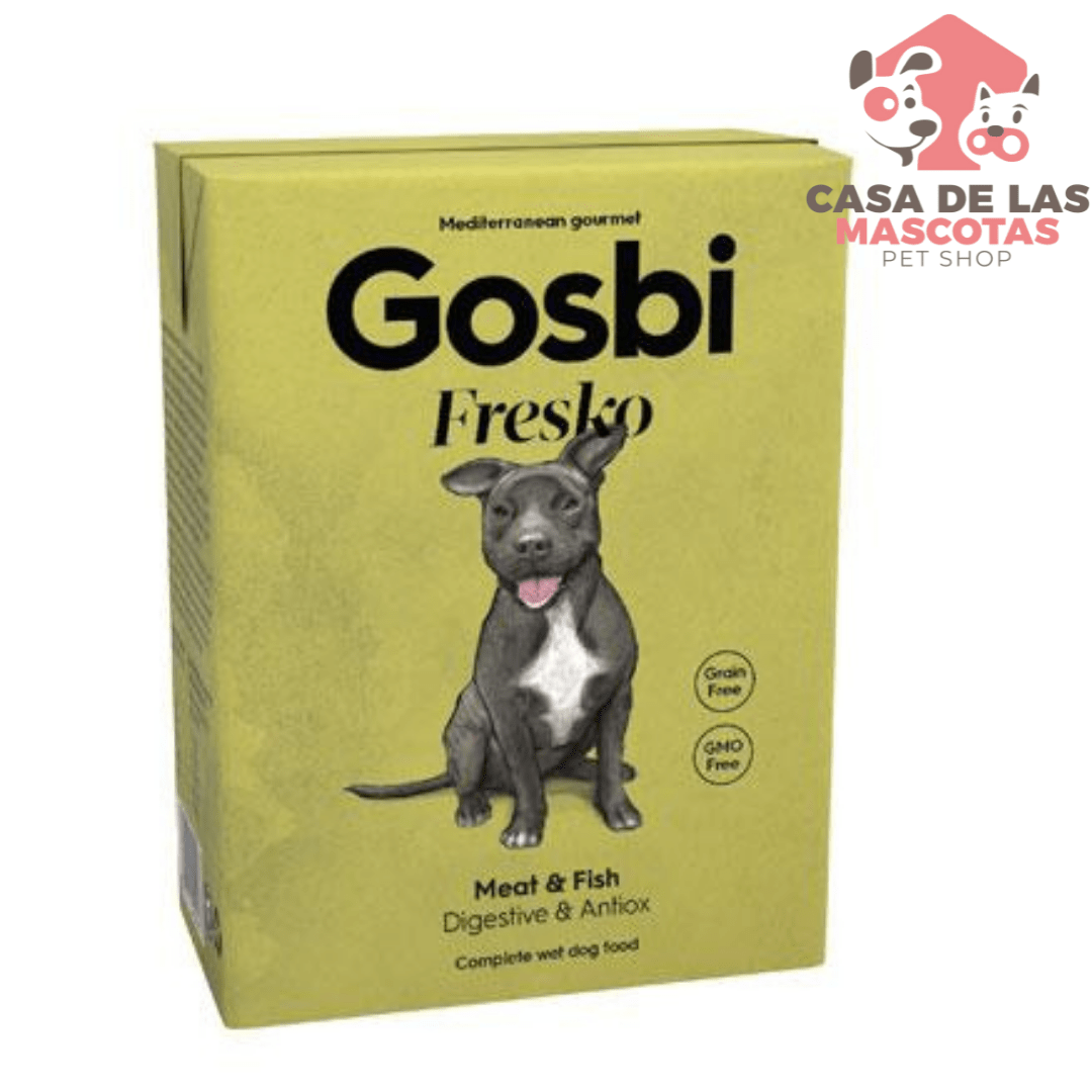 Gosbi dog wet meat & fish 375 gramos