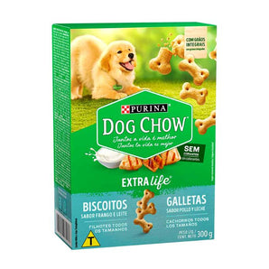 Galleta dog chow cachorro pollo y leche