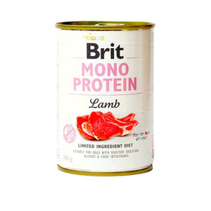 Lata Brit mono protein Lamb 400 gramos