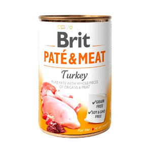 Lata Brit paté y meat turkey 400 gramos